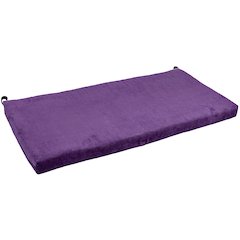 40-inch by 19-inch Solid Microsuede Bench Cushion