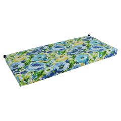 40-inch by 19-inch Patterned Outdoor Spun Polyester Loveseat Cushion