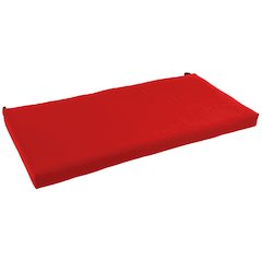 40-inch by 19-inch Solid Twill Loveseat Cushion