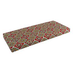 42-inch by 19-inch Patterned Outdoor Spun Polyester Loveseat Cushion