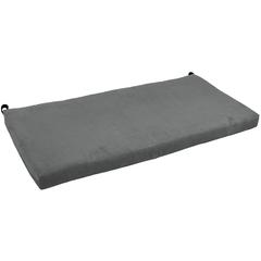 45-inch by 19-inch Solid Microsuede Bench Cushion 945X19-MS-GY