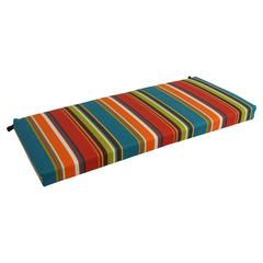 45-inch by 19-inch Patterned Outdoor Spun Polyester Loveseat Cushion