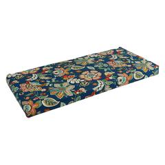 45-inch by 19-inch Patterned Outdoor Spun Polyester Loveseat Cushion