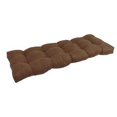 46-inch by 19-inch Tufted Solid Microsuede Bench Cushion