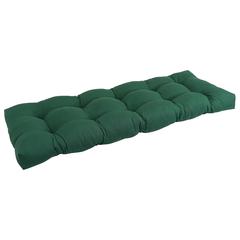 46-inch by 19-inch Tufted Solid Twill Bench Cushion
