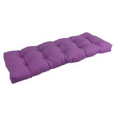 46-inch by 19-inch Tufted Solid Twill Bench Cushion