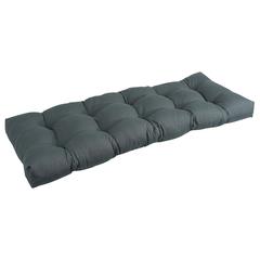 46-inch by 19-inch Tufted Solid Twill Bench Cushion