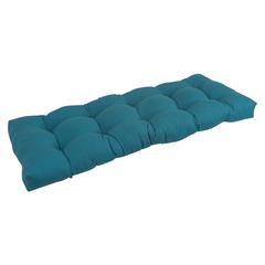 46-inch by 19-inch Tufted Solid Twill Bench Cushion