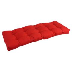 46-inch by 19-inch Tufted Solid Twill Bench Cushion