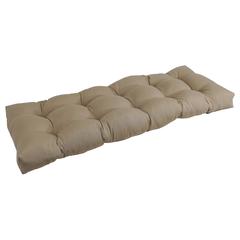 46-inch by 19-inch Tufted Solid Twill Bench Cushion