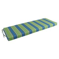 48-inch by 19-inch Patterned Outdoor Spun Polyester Loveseat Cushion