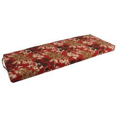 48-inch by 19-inch Patterned Outdoor Spun Polyester Loveseat Cushion
