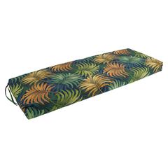 48-inch by 19-inch Patterned Outdoor Spun Polyester Loveseat Cushion