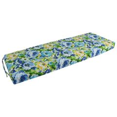 48-inch by 19-inch Patterned Outdoor Spun Polyester Loveseat Cushion