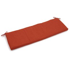 48-inch by 19-inch Solid Outdoor Spun Polyester Loveseat Cushion