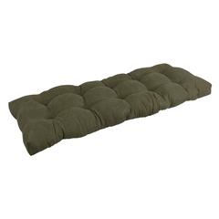 51-inch by 19-inch Tufted Solid Microsuede Bench Cushion