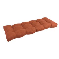 51-inch by 19-inch Tufted Solid Microsuede Bench Cushion