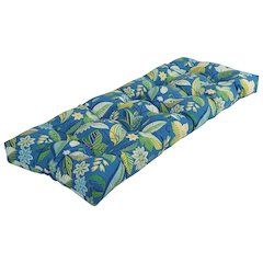 51-inch by 19-inch Tufted Patterned Outdoor Spun Polyester Loveseat Cushion