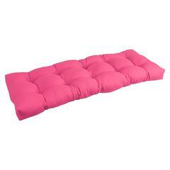 51-inch by 19-inch Tufted Solid Twill Bench Cushion