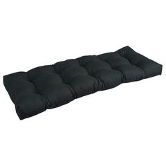 51-inch by 19-inch Tufted Solid Twill Bench Cushion