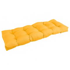 51-inch by 19-inch Tufted Solid Twill Bench Cushion