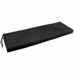 51-inch by 19-inch Solid Microsuede Bench Cushion 951X19-MS-BK