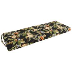 51-inch by 19-inch Patterned Outdoor Spun Polyester Loveseat Cushion