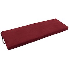 54-inch by 19-inch Solid Microsuede Bench Cushion