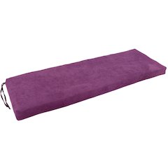 54-inch by 19-inch Solid Microsuede Bench Cushion