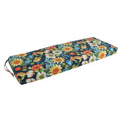 54-inch by 19-inch Patterned Outdoor Spun Polyester Bench Cushion 954X19-REO-59