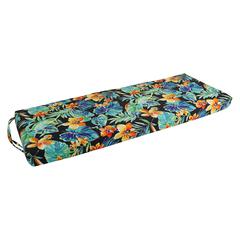 54-inch by 19-inch Patterned Outdoor Spun Polyester Bench Cushion 954X19-REO-62