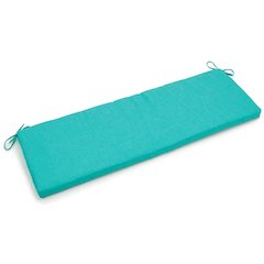 54-inch by 19-inch Solid Outdoor Spun Polyester Bench Cushion