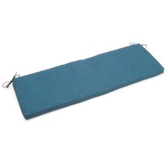 54-inch by 19-inch Solid Outdoor Spun Polyester Bench Cushion