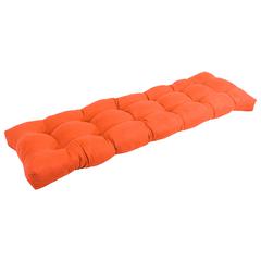 55-inch by 19-inch Tufted Solid Microsuede Bench Cushion