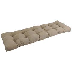 55-inch by 19-inch Tufted Solid Twill Bench Cushion