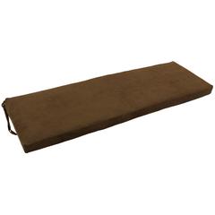 57-inch by 19-inch Solid Microsuede Bench Cushion  957X19-MS-CH