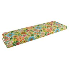 57-inch by 19-inch Patterned Outdoor Spun Polyester Bench Cushion  957X19-REO-60