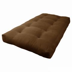 Blazing Needles Vitality 7-inch Microsuede Twin-size Futon Mattress - Chocolate