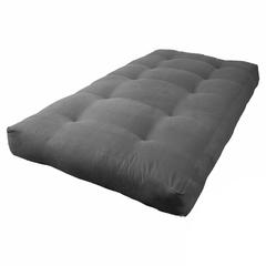 Blazing Needles Vitality 7-inch Microsuede Twin-size Futon Mattress - Steel Grey