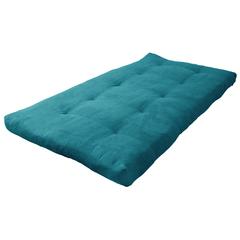 Blazing Needles Vitality 6-inch Microsuede Twin-size Futon Mattress - Aqua Blue