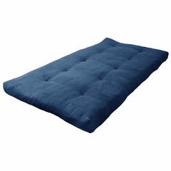 Blazing Needles Vitality 6-inch Microsuede Twin-size Futon Mattress - Indigo