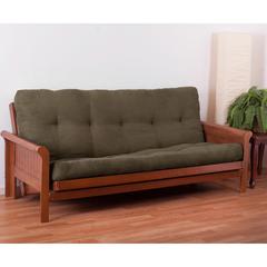 Blazing Needles Vitality 6-inch Microsuede Full-size Futon Mattress - Java
