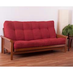 Blazing Needles Renewal 9-inch Microsuede Full-size Futon Mattress - Cardinal Red