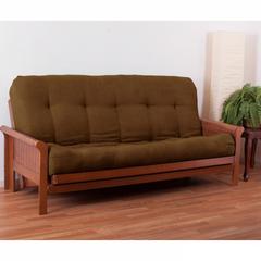 Blazing Needles Renewal 9-inch Microsuede Full-size Futon Mattress - Saddle Brown