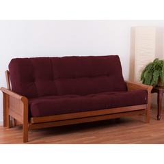 Blazing Needles Renewal 9-inch Twill Full-size Futon Mattress - Burgundy