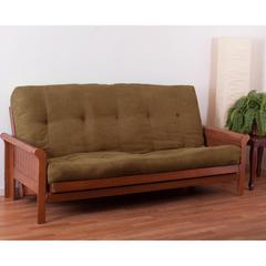 Blazing Needles Vitality 8-inch Microsuede Full-size Futon Mattress - Camel