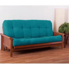 Blazing Needles Vitality 10-inch Microsuede Full-size Futon Mattress - Aqua Blue