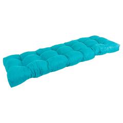 60-inch by 19-inch Tufted Solid Microsuede Bench Cushion