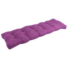 60-inch by 19-inch Tufted Solid Microsuede Bench Cushion