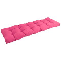 60-inch by 19-inch Tufted Solid Twill Bench Cushion
